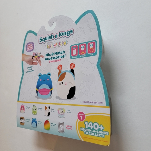 New! Squish-a-longs Squishmallows rings and mini characters - Picture 7 of 13